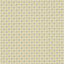 Round PVC Tablecloth Clarke and Clarke Ortis Ochre and Grey Oilcloth 132cm