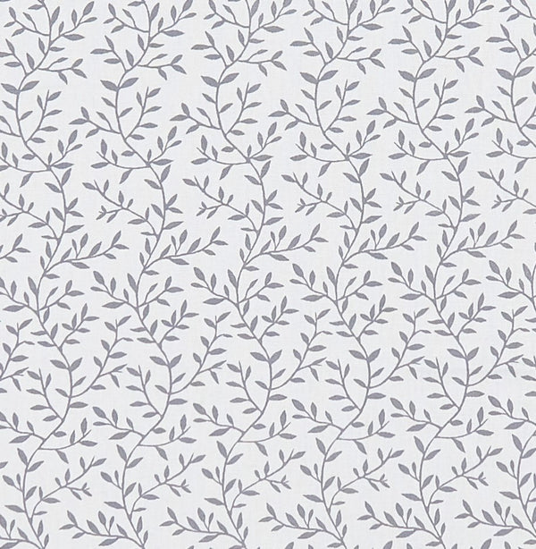 Round PVC Tablecloth Clarke and Clarke Lila Smoke Grey Oilcloth 132cm