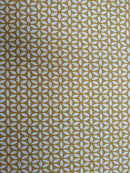 Geo Geometric Ochre 100% Cotton Fabric by Clarke and Clarke