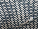 Geo Geometric Navy 100% Cotton Fabric by Clarke and Clarke