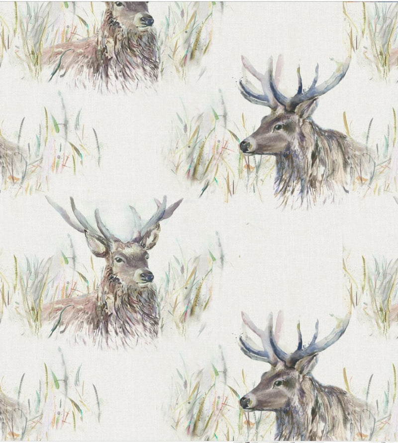 Round PVC Tablecloth Wallace Stag Voyage Oilcloth 140cm