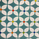 Round PVC Tablecloth Prestigious Zap Azure Oilcloth 132cm