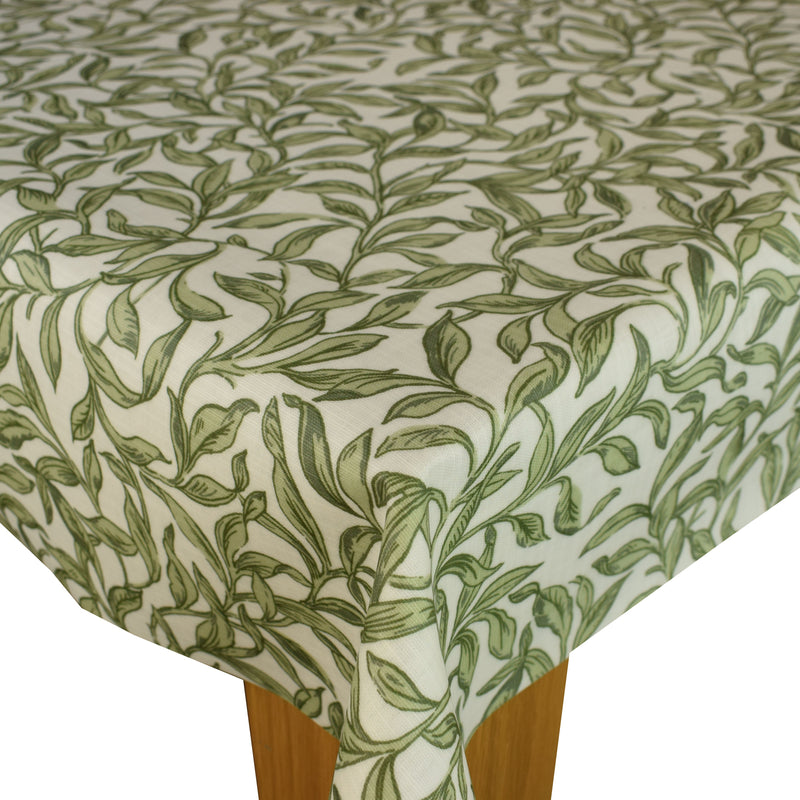 Round PVC Tablecloth Entwistle Willow Oilcloth 132cm by Clarke and Clarke