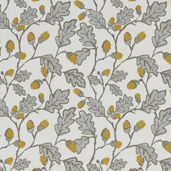 Round PVC Tablecloth Acorn Trail Natural Oilcloth 132cm by Clarke and Clarke
