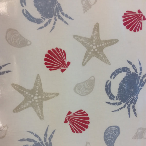 Round PVC Tablecloth Offshore Marine Oilcloth 132cm