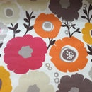Round PVC Tablecloth Mimi Auburn Oilcloth 132cm