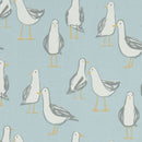 Round PVC Tablecloth Laridae Seagull Duckegg Oilcloth 132cm