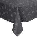Slate Silver Grey Megan  Vinyl Oilcloth Tablecloth