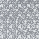 Square PVC Tablecloth Clarke and Clarke Melby Grey Oilcloth 132cm