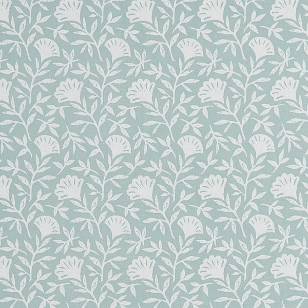 Square PVC Tablecloth Clarke and Clarke Melby Mint Oilcloth 132cm