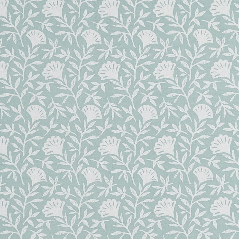 Square PVC Tablecloth Clarke and Clarke Melby Mint Oilcloth 132cm