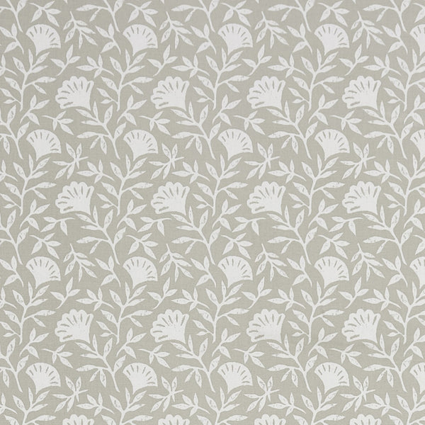 Square PVC Tablecloth Clarke and Clarke Melby Taupe Oilcloth 132cm