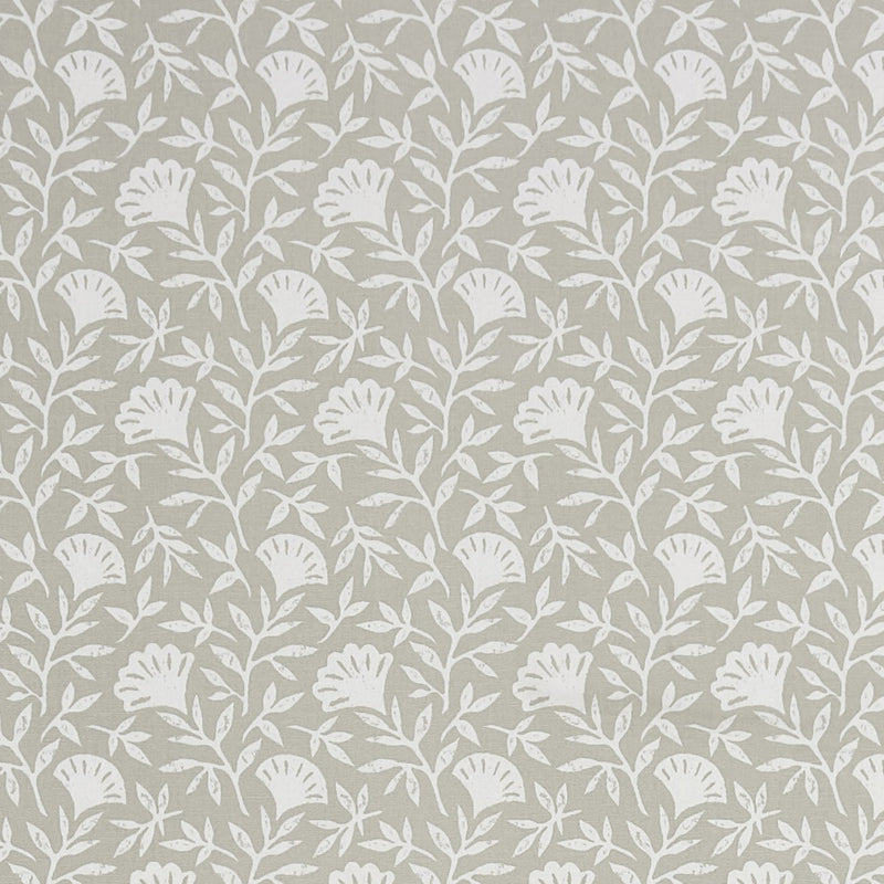 Square PVC Tablecloth Clarke and Clarke Melby Taupe Oilcloth 132cm