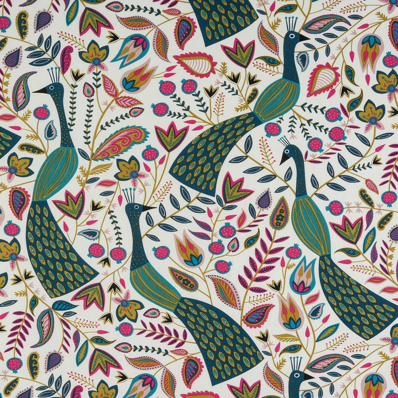 Square PVC Tablecloth Fryetts Peacock Teal Oilcloth 132cm