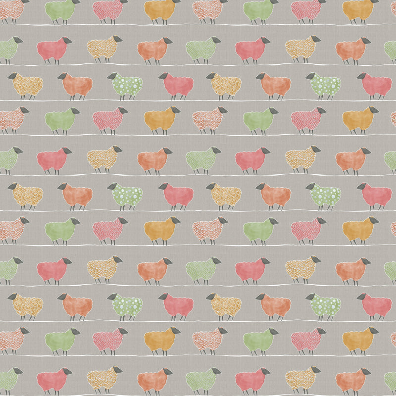 Square PVC Tablecloth Baary Sandstone Sheep Voyage Oilcloth 132cm