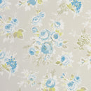 Rose Garden Fabric Mineral Grey 100% Cotton Fabric by Clarke and Clarke