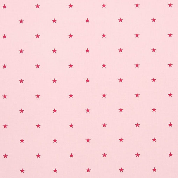 Etoile Stars Pink 100% Cotton Fabric by Clarke and Clarke