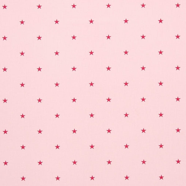 Etoile Stars Pink 100% Cotton Fabric by Clarke and Clarke
