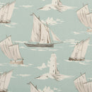 Clarke and Clarke Square Wipe Clean Tablecloth  PVC Oilcloth 132cm x 132cm Skipper Mineral