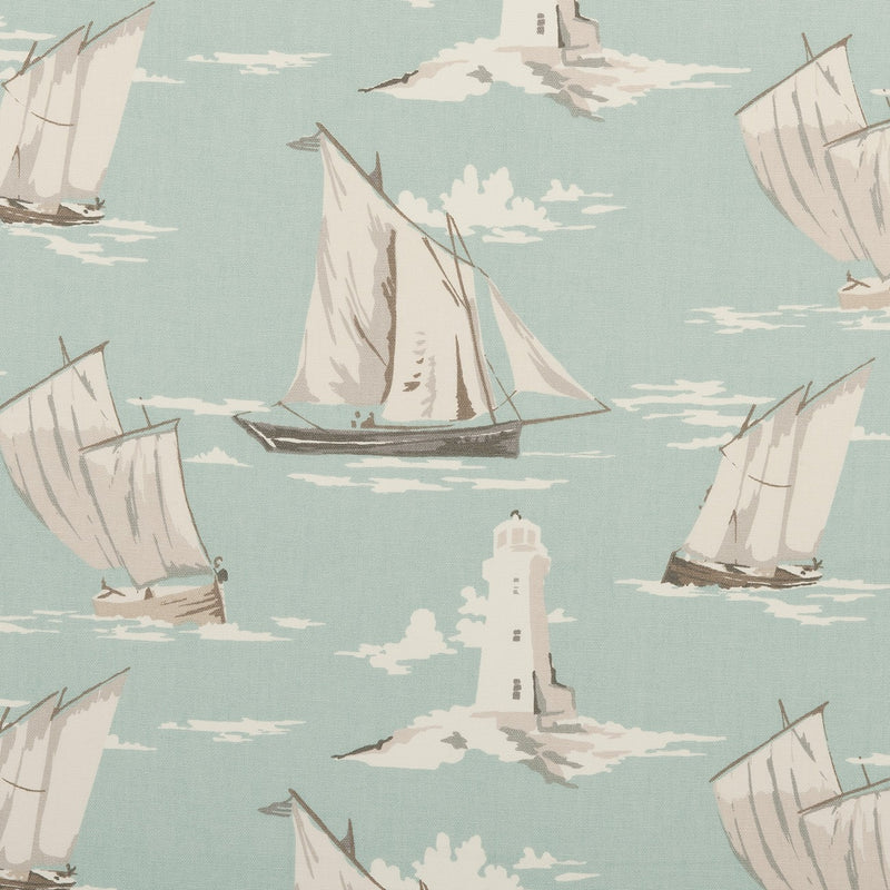 Clarke and Clarke Square Wipe Clean Tablecloth  PVC Oilcloth 132cm x 132cm Skipper Mineral