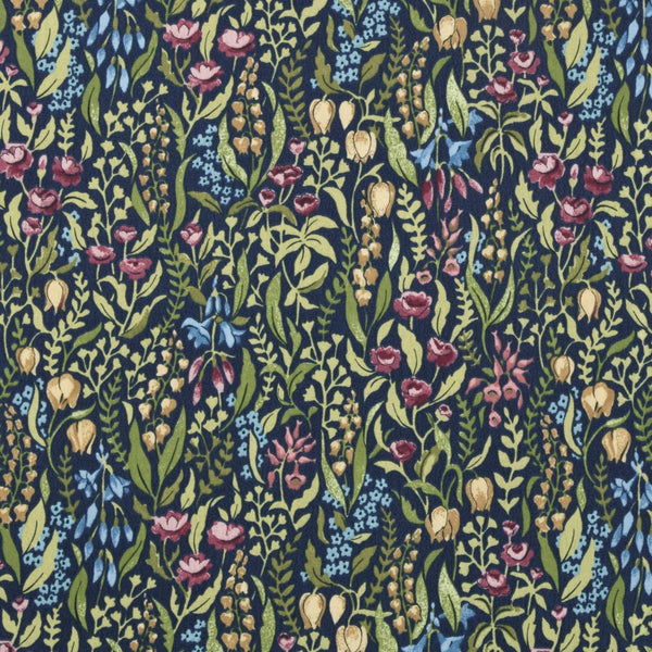 Square PVC Tablecloth Kelmscott Jewel Oilcloth 132cm by i-liv