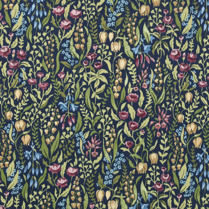 Square PVC Tablecloth Kelmscott Jewel Oilcloth 132cm by i-liv