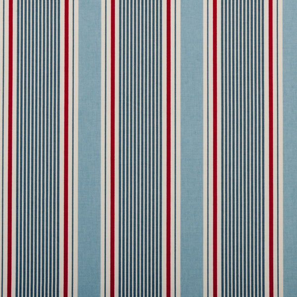 Sail Stripe  Marine 100% Cotton Fabric by Clarke and Clarke