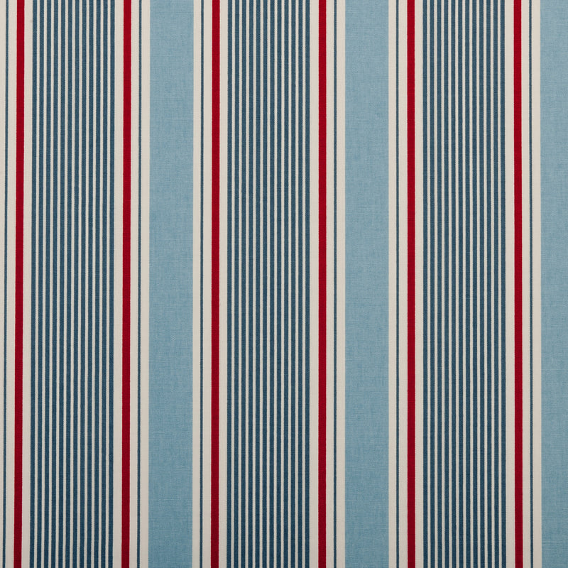 Sail Stripe  Marine 100% Cotton Fabric by Clarke and Clarke
