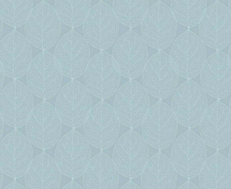 Large Leaf Duckegg Vinyl Oilcloth Tablecloth