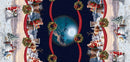 Christmas Night  Vinyl Oilcloth Tablecloth