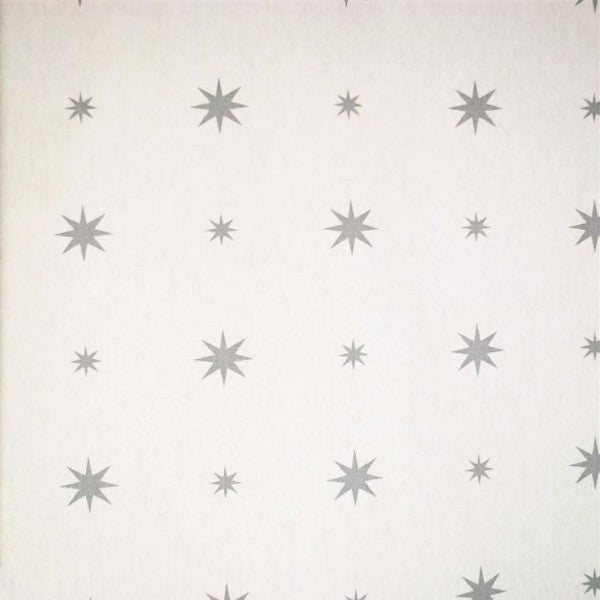 Starlight Silver Festive Oilcloth Tablecloth by Prestigious Oilcloth Tablecloth 140cm x 132cm - Warehouse Clearance