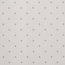 Round PVC Tablecloth Etoile Stars Grey Oilcloth 132cm