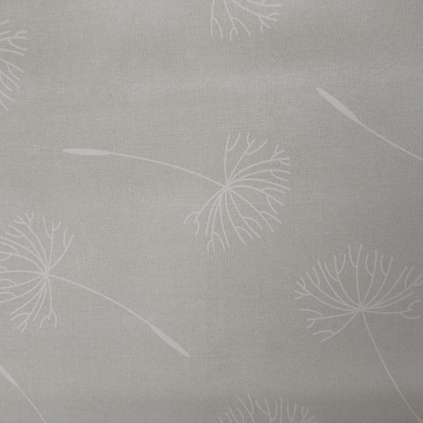 Megan Pearl Grey  Dandelion Vinyl Oilcloth Tablecloth