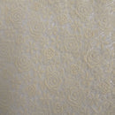 Floral Cream PVC Lace Vinyl Oilcloth Tablecloth