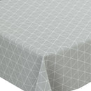 Grey Triangle  Geometric  Vinyl Oilcloth Tablecloth