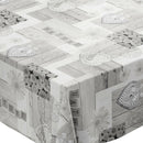 Love Nature Grey PVC Vinyl Wipe Clean Tablecloth