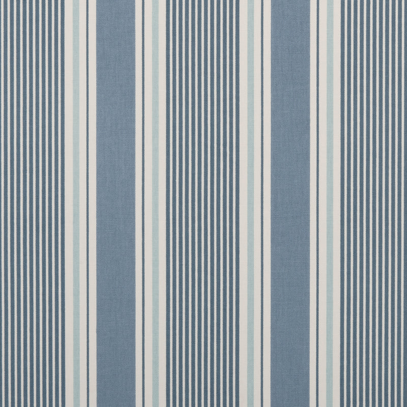 Sail Stripe  Blue Cloud 100% Cotton Fabric by Clarke and Clarke
