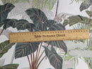 Tropical Monkey Jungle Green Tex Vinyl Oilcloth Tablecloth
