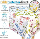 Summer Meadow Flowers Vinyl Oilcloth Tablecloth