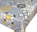 Valencia Tiles Vinyl Oilcloth Tablecloth