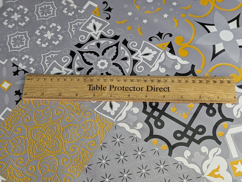 Valencia Tiles Vinyl Oilcloth Tablecloth