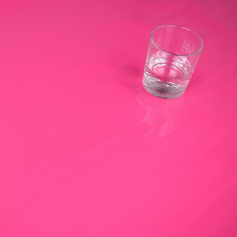 Bright Pink Plain PVC Vinyl Tablecloth 20 Metres x 140cm