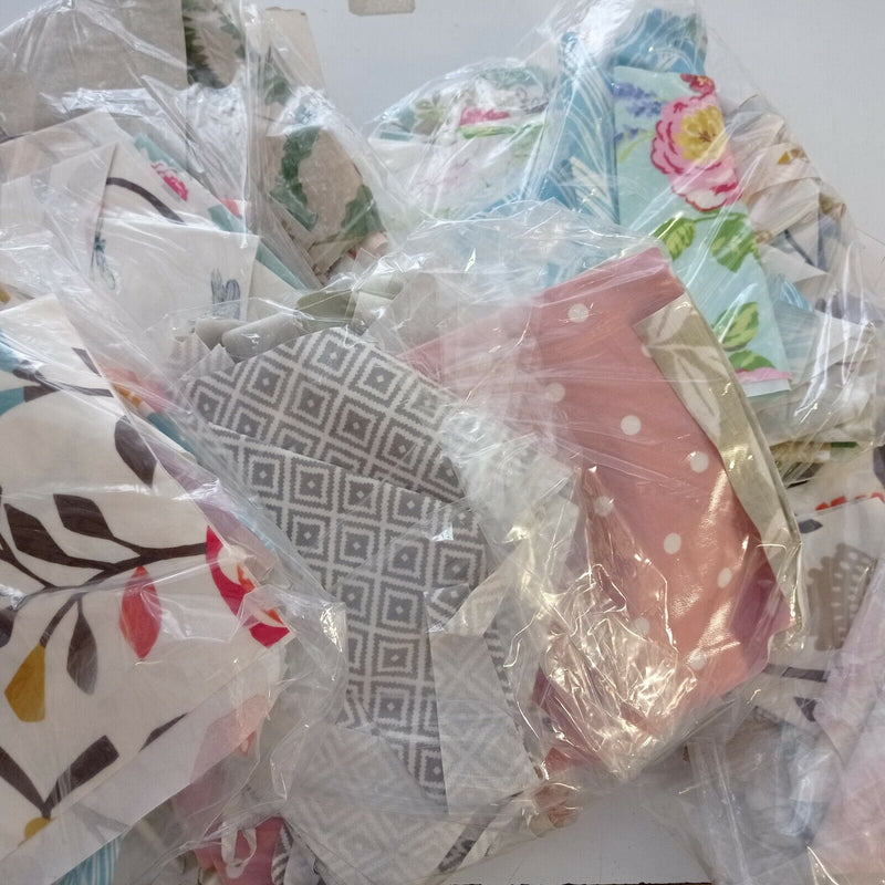 2 kg Bag of Clarke and Clarke Cotton Oilcloth Offcuts and Remnants for Crafts-Warehouse Clearance
