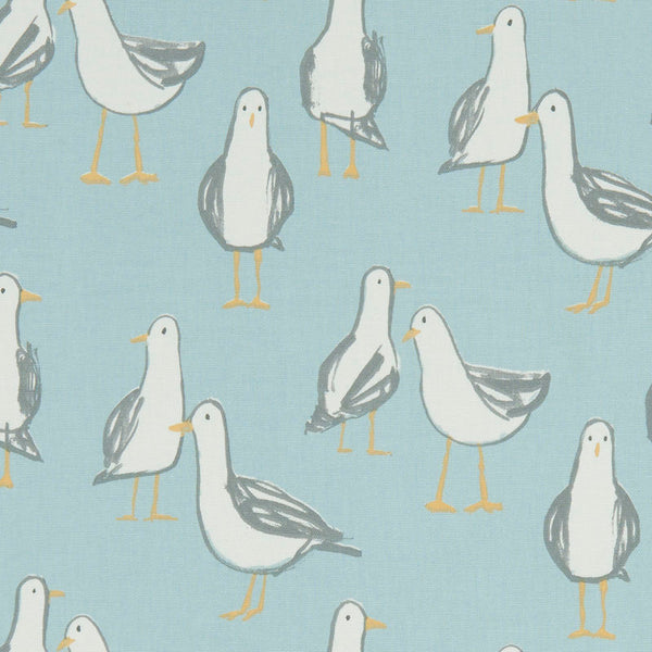 Laridae Seagull Duckegg 100% Cotton Fabric by Clarke and Clarke 100cm x 140cm Warehouse Clearance