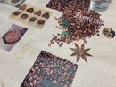 Coffee Beans with Star Anise Vinyl Oilcloth Tablecloth