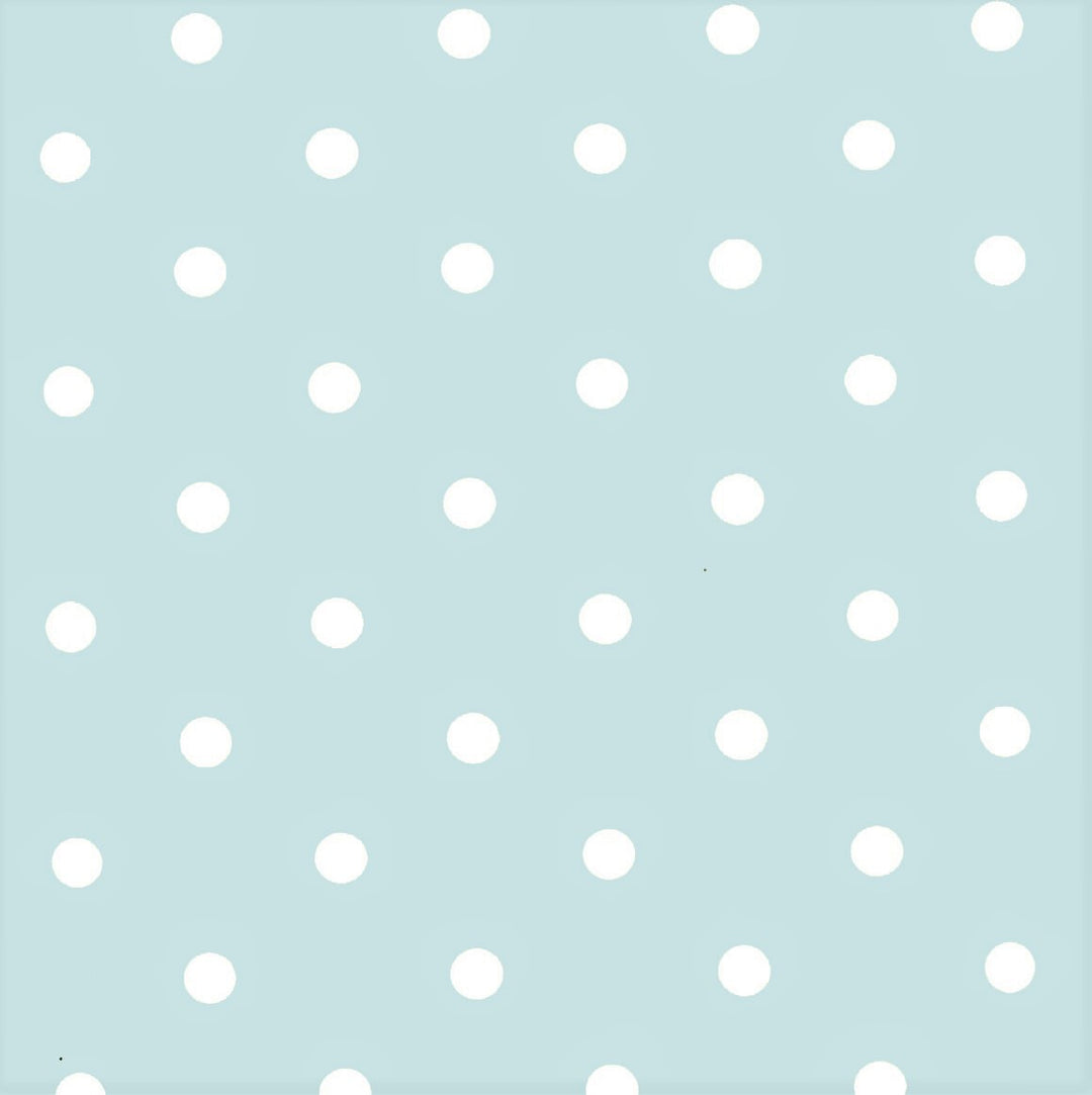 Home Direct Veeg Schoon Tafelkleed Tafelzeil PVC Tafelkleed Tafelkleed Beschermer Kleine Polka Dot, 100cm x 140cm, Duck Egg Blauw
