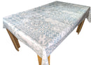 Grey and Mineral Tiles Vinyl Oilcloth Tablecloth