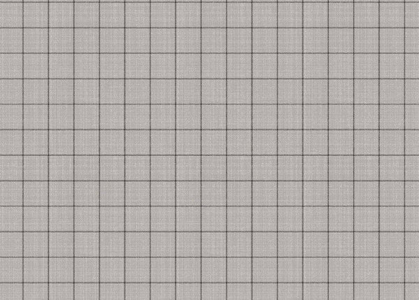 Grey with Slate Grey Line Overcheck Vinyl Oilcloth Tablecloth