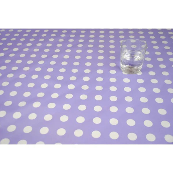 Lilac  Smartie  Spot Vinyl Tablecloth
