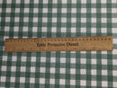 Moss Green Gingham Bistro Check  PVC Vinyl Tablecloth 20 Metres x 140cm